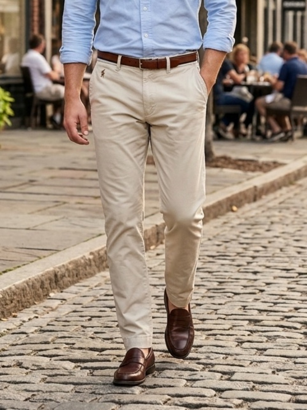 Polo Ralph Lauren Khaki Stretch Slim Fit Chino Pants 34x34